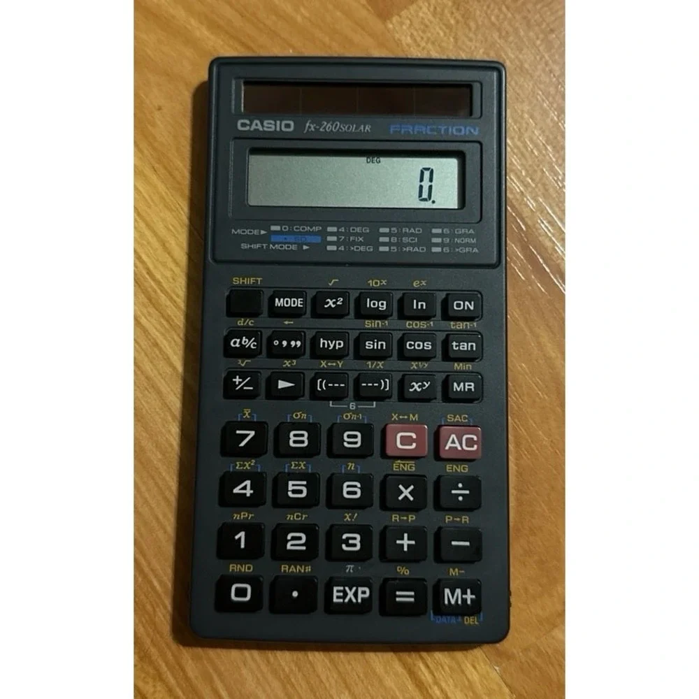 Casio FX-260 Solar fraction scientific calculator